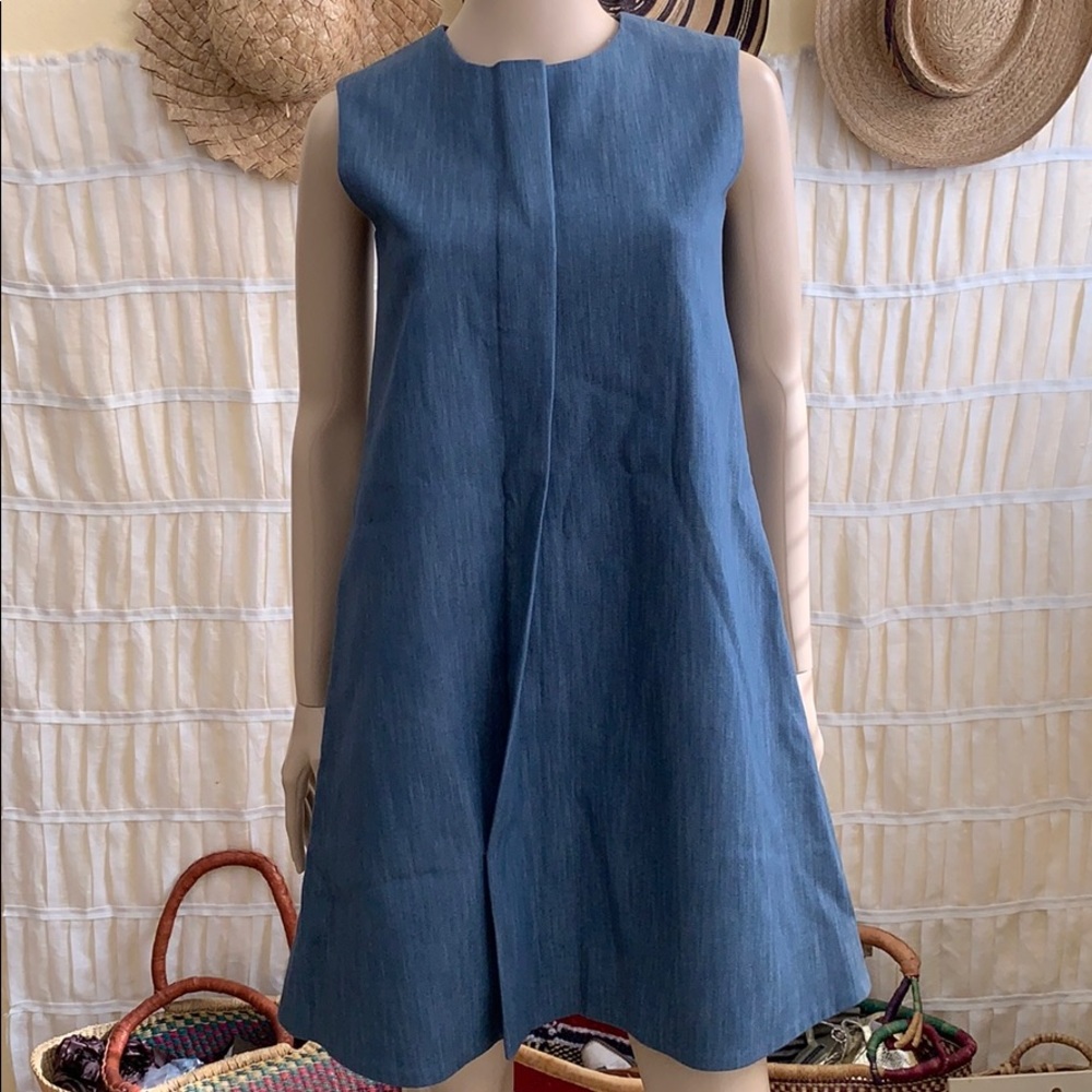 AMBALI Paris Boutique Designer Pleat Shirt Dress